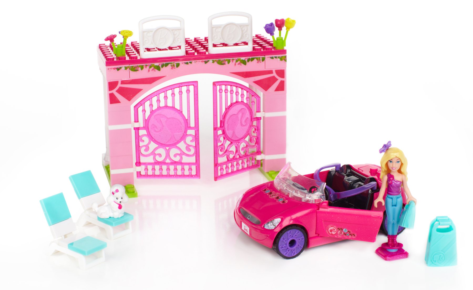 Mega Bloks - Barbie Build 'n Style Convertible, Multi Color